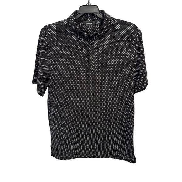 Claiborne Other - Vintage Claiborne XL Polka Dot Polo shirt 3 button front and hem slits.